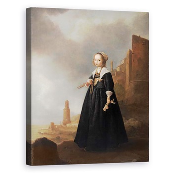 Tablou canvas - Jacob Gerritsz Cuyp - Plimbarea de dimineata, 80 x 100 cm Tablou canvas - Jacob Gerritsz Cuyp - Plimbarea de dimineata, 80 x 100 cm