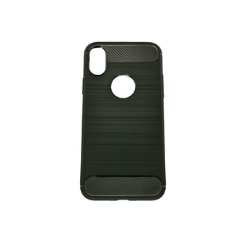 Husa Apple iPhone X Tpu, carbon, Negru Husa Apple iPhone X Tpu, carbon, Negru