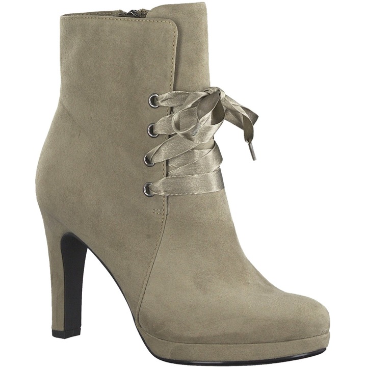 Tamaris női magas sarkú bokacipő 25155-25-324 pepper 05690 Méret 38