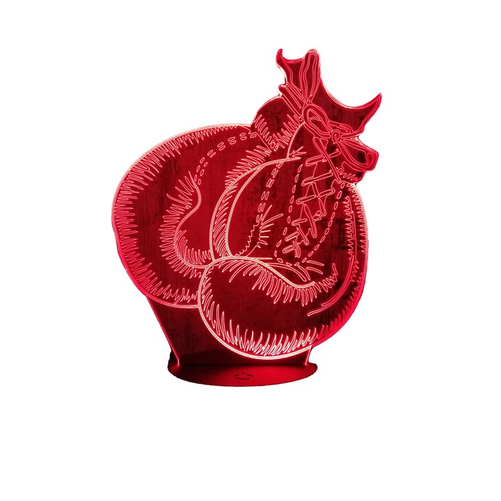 Lampa de veghe, Gaopin, 3D, Multicolor