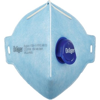 Masca de protectie faciala,1720 Dräger X-plore FFP2, valva de expiratie, polipropilena, 4 straturi, albastra, set 10 bucati Masca de protectie faciala,1720 Dräger X-plore FFP2, valva de expiratie, polipropilena, 4 straturi, albastra, set 10 bucati