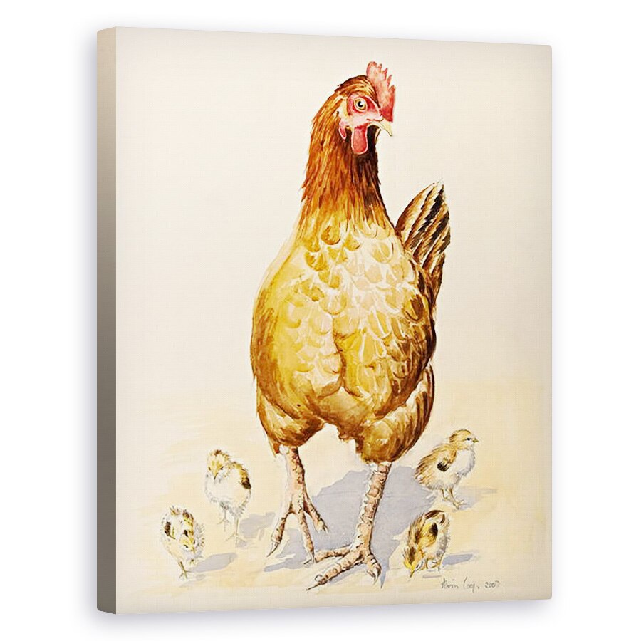 Tablou canvas - Alison Cooper - Gen George si puii ei, 80 x 100 cm