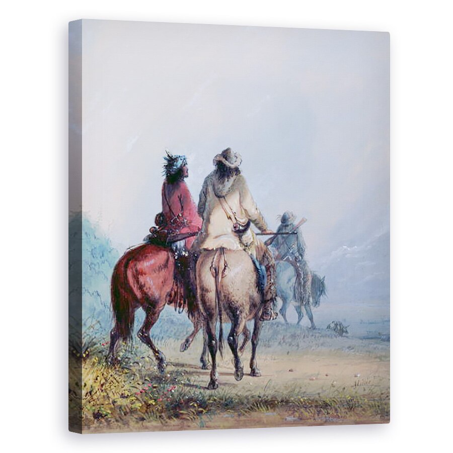 Tablou canvas - Alfred Jacob Miller - Incepe pentru vanatoarea de castori, 40 x 50 cm