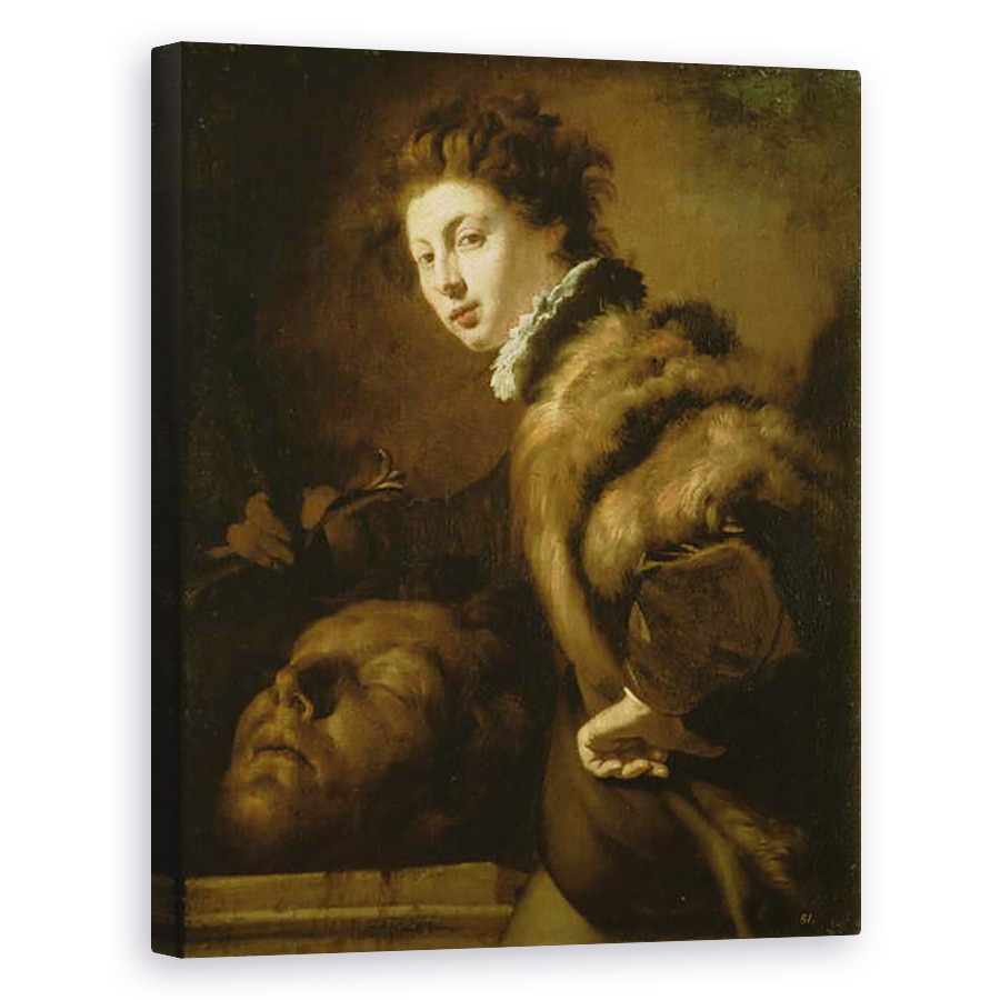 Tablou canvas - Domenico Fetti - David cu capul lui Goliat, 40 x 50 cm