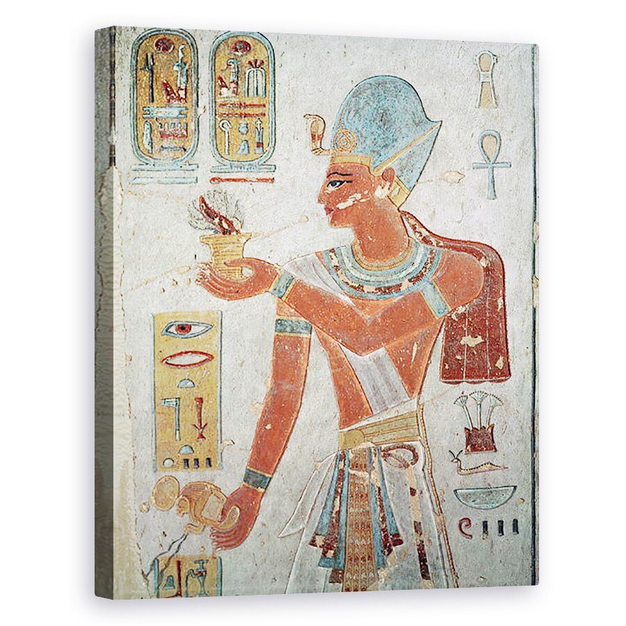 Tablou canvas - Egyptian 19th Dynasty - Ramses III c.1184-1153 i.Hr. in rochie de lupta, de la mormantul lui Ramses III, 60 x 75 cm