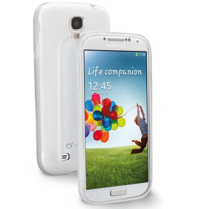 Протектор Cellular Line за Samsung Galaxy S4, Бял