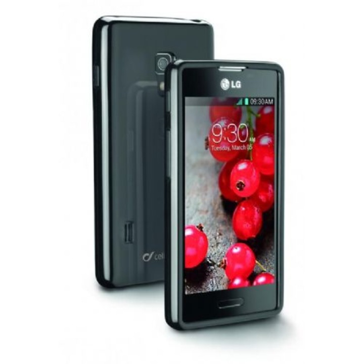 Протектор Cellular Line Shocking за LG Optimus L7 II, Черен