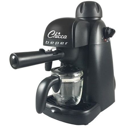 Espressor manual Beper BC.002, 800W, 240ml, 3.5 bari, Negru
