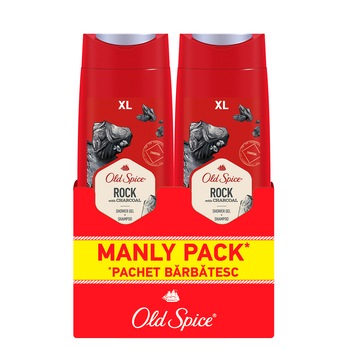 Pachet Promo: 2 x Gel de dus Old Spice Rock, 400 ml Pachet Promo: 2 x Gel de dus Old Spice Rock, 400 ml