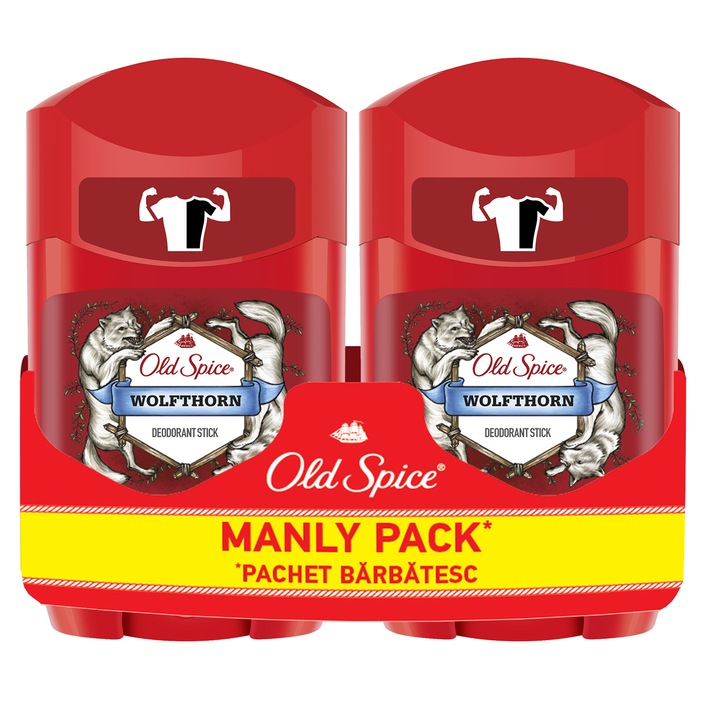 Комплект: 2 x Дезодорант стик Old Spice Wolfthorn, 50 мл