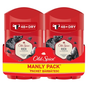 Pachet Promo: 2 x Deodorant stick Old Spice Rock, 50 ml Pachet Promo: 2 x Deodorant stick Old Spice Rock, 50 ml