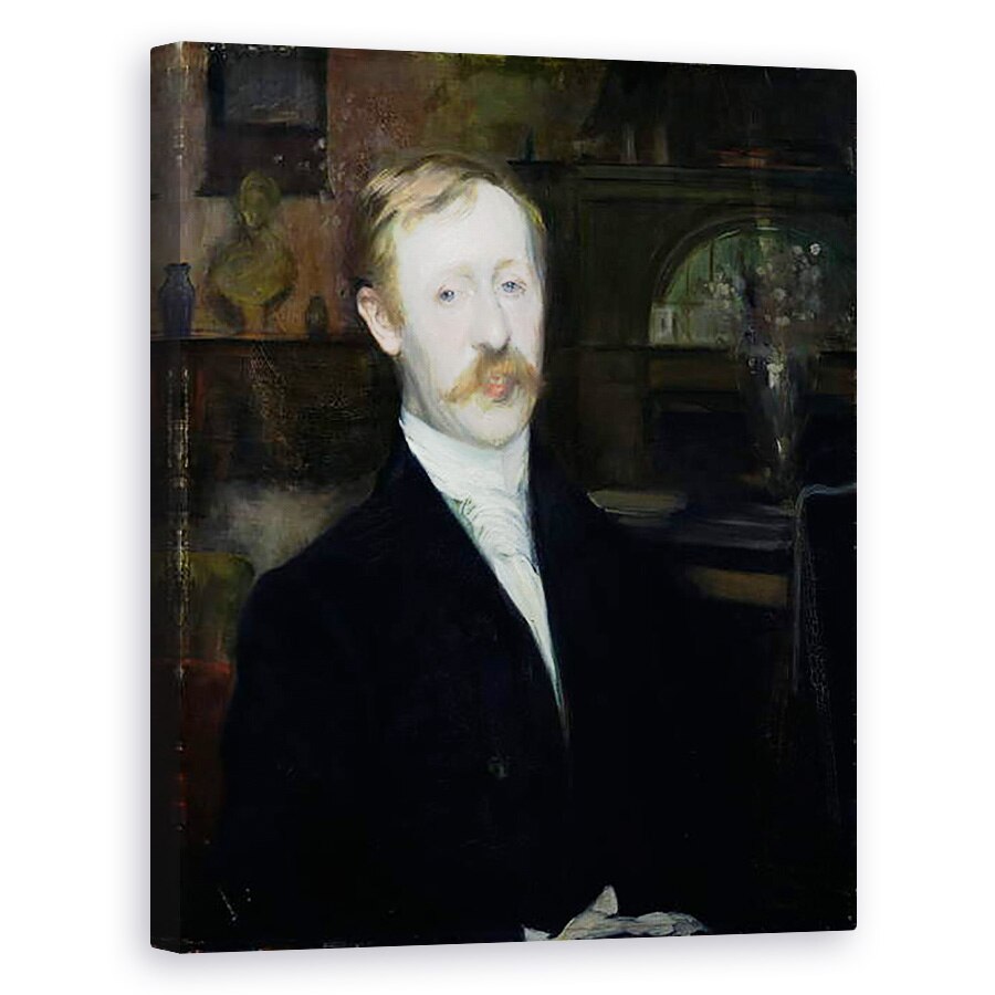 Tablou canvas - Jacques-Emile Blanche - Portretul lui George Moore 1852-1933, 60 x 75 cm