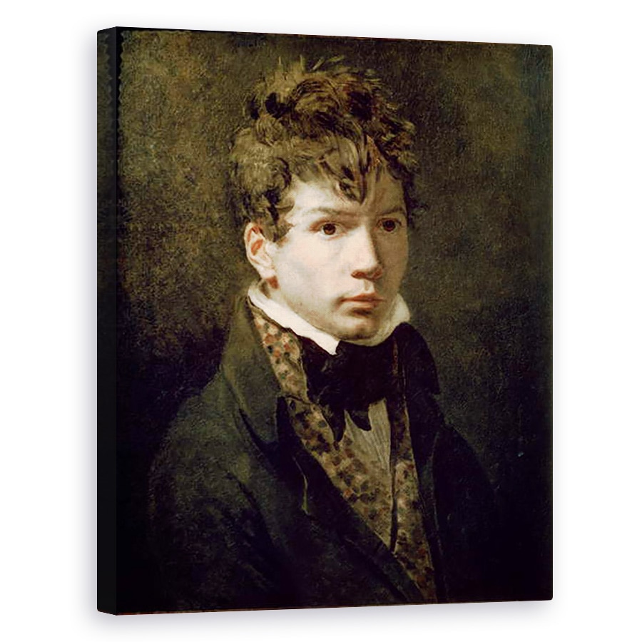 Tablou canvas - Jacques Louis David - Portretul Tanarului Ingres 1780-1867 1790s, 80 x 100 cm