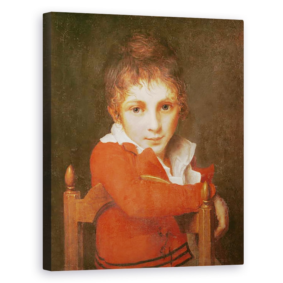 Tablou canvas - Jacques Louis David - Portretul lui Un Baiat Tanar, 80 x 100 cm