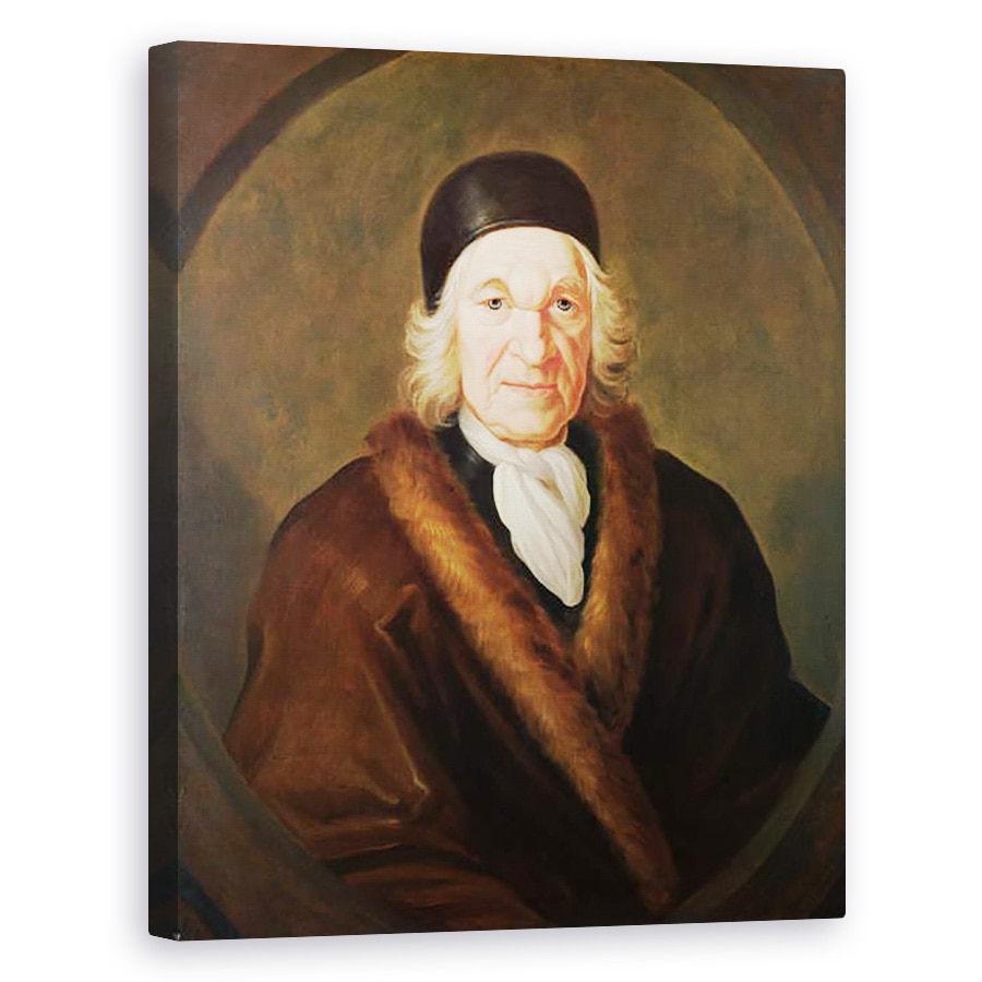 Tablou canvas - James Parmentier - Portretul lui Charles de Marquetel de Saint-Evremond c.1613-1703 c.1701, 80 x 100 cm