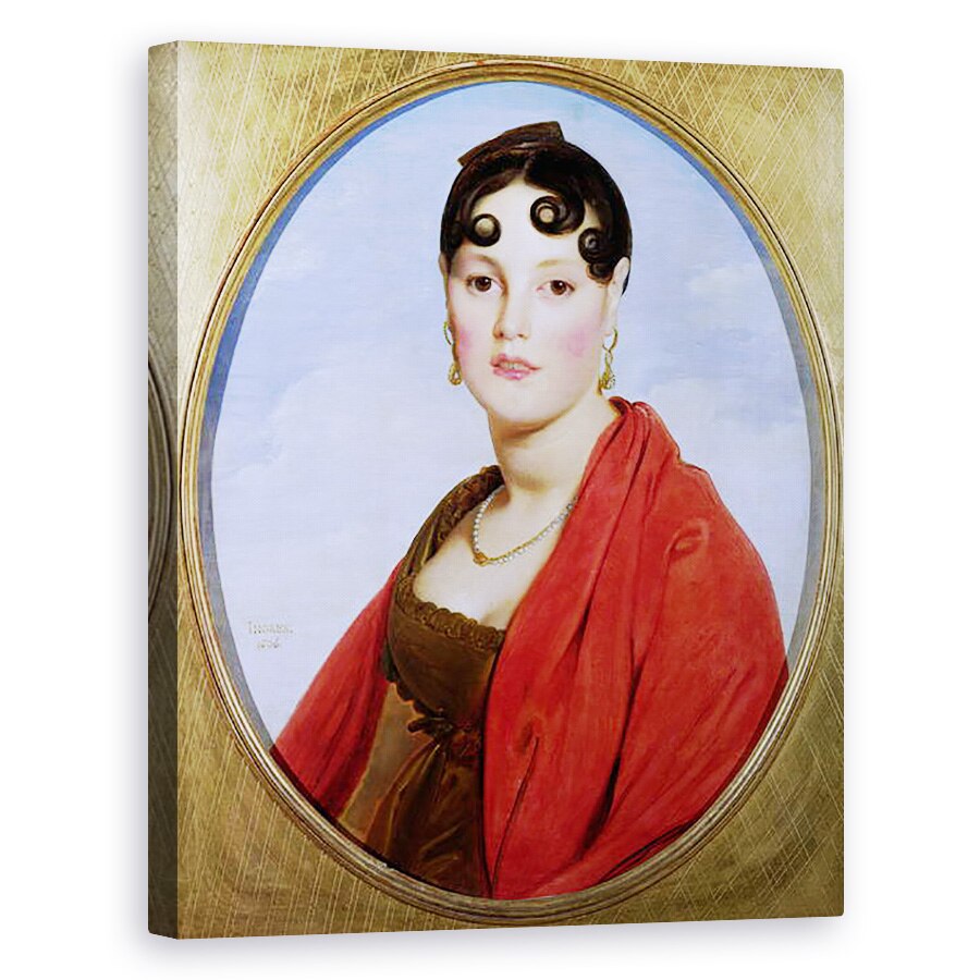 Tablou canvas - Jean Auguste Dominique Ingres - Portretul doamnei Aymon, sau La Belle Zelie, 40 x 50 cm
