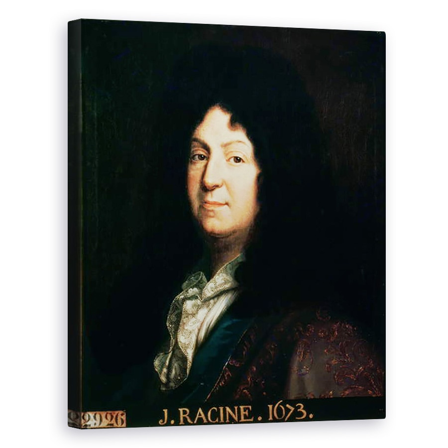 Tablou canvas - Jean Baptiste Santerre - Portretul lui Jean Racine 1639-99 copie a originalului din 1673, 80 x 100 cm