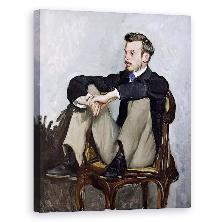 Tablou canvas - Jean Frederic Bazille - Portret De Auguste Renoir 1841-1919, 40 x 50 cm
