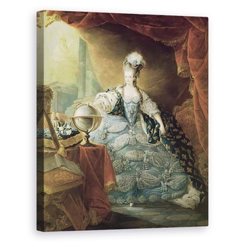 Tablou canvas - Jean-Baptiste Andre Gautier D'Agoty - Portret De Marie Antoinette 1755-93 Regina Frantei, 40 x 50 cm Tablou canvas - Jean-Baptiste Andre Gautier D'Agoty - Portret De Marie Antoinette 1755-93 Regina Frantei, 40 x 50 cm