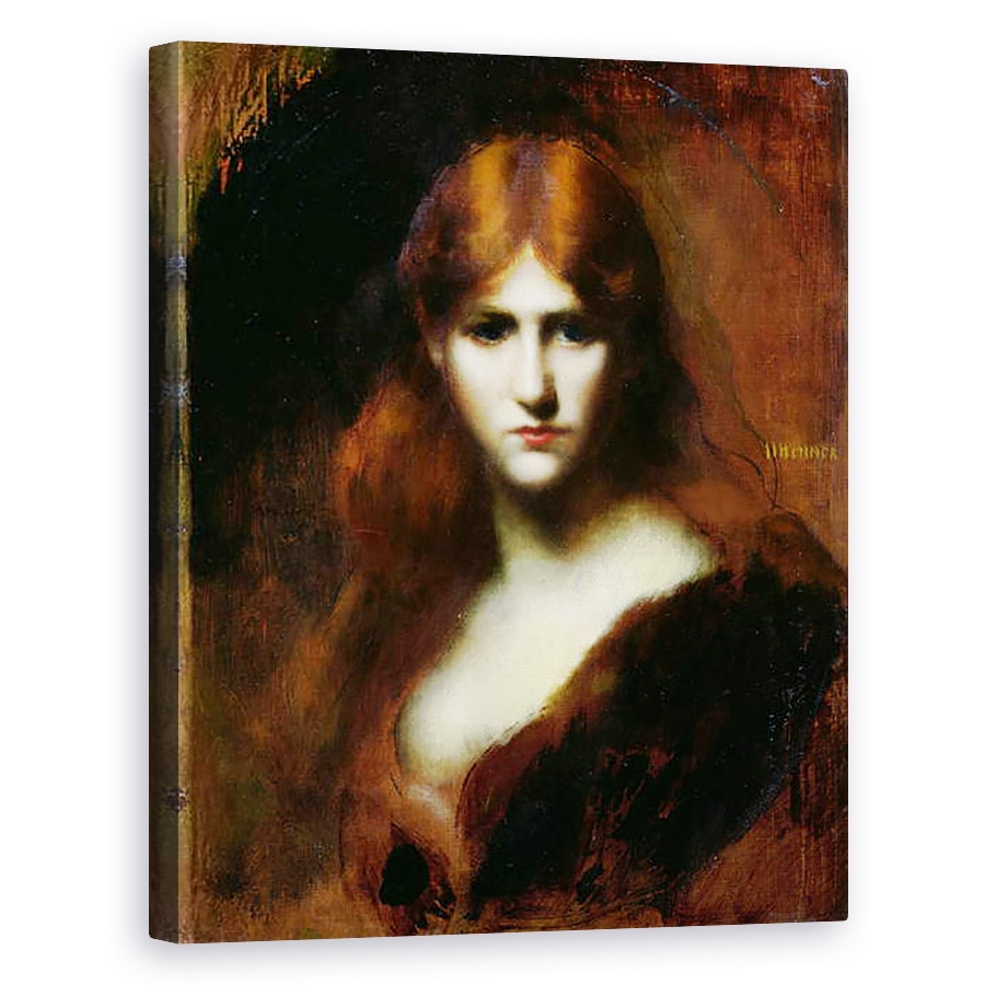 Tablou canvas - Jean-Jacques Henner - Portretul unei Femeie, 80 x 100 cm