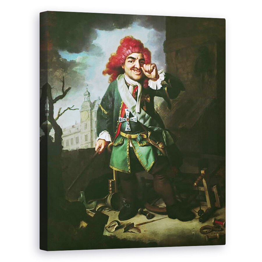 Tablou canvas - Johann Georg Dathan - Portretul lui Clemens Perkeo, 60 x 75 cm