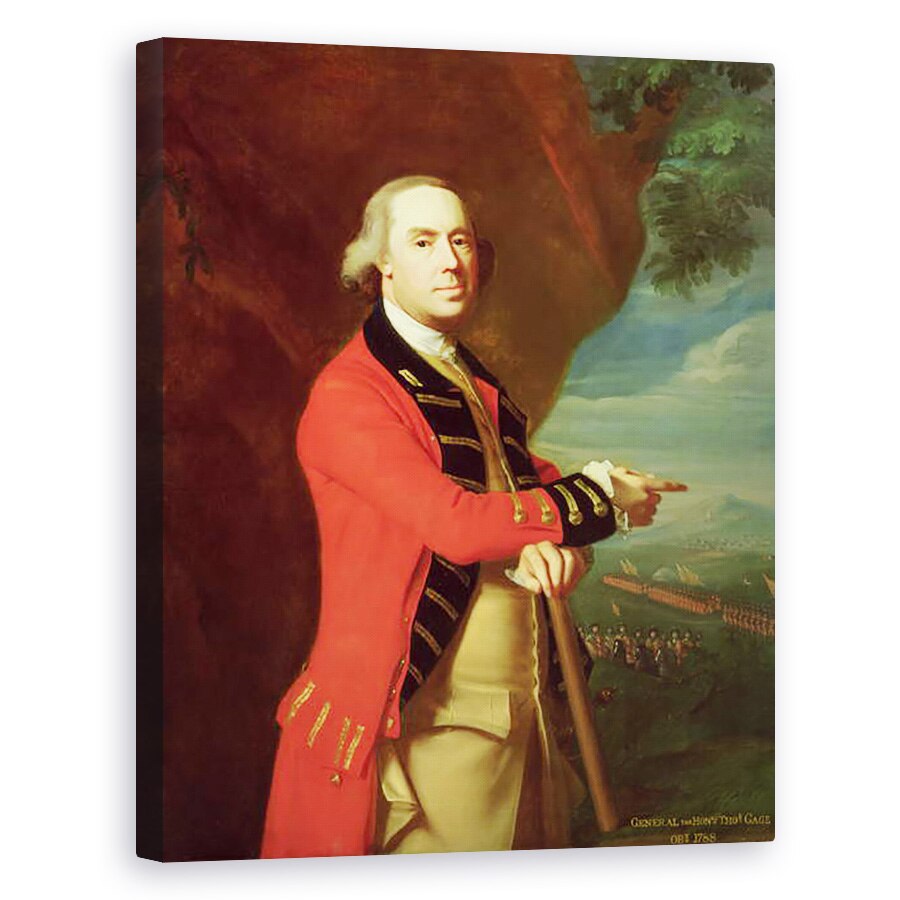 Tablou canvas - John Singleton Copley - Portretul Generalului Thomas Gage, 60 x 75 cm