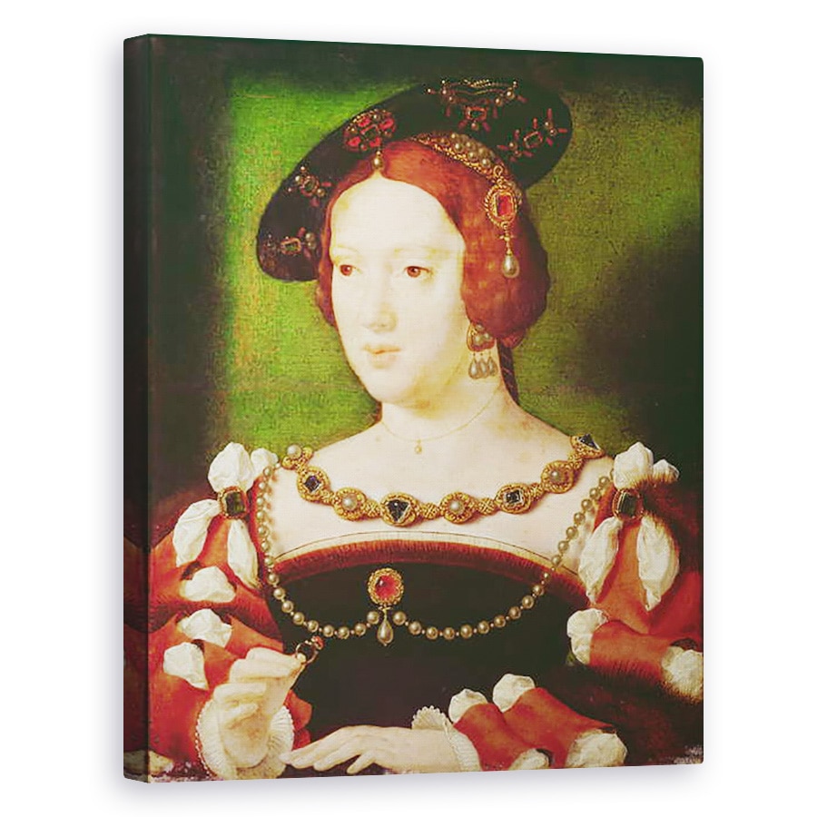 Tablou canvas - Joos van Cleve - Portret De Eleanor De Hapsbourg 1498-1558, 40 x 50 cm