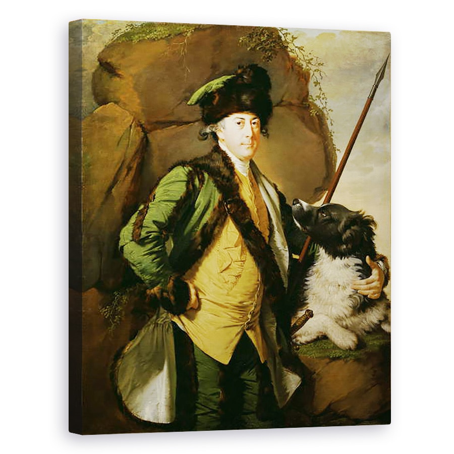 Tablou canvas - Joseph Wright of Derby - Portret De John Whetham De Kirklington 1731-81, 40 x 50 cm