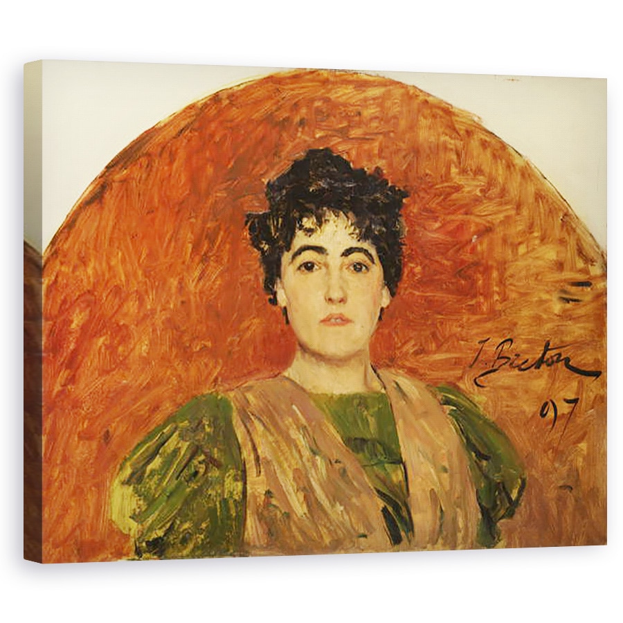 Tablou canvas - Jules Breton - Portretul lui Madame Dorchain, 80 x 100 cm