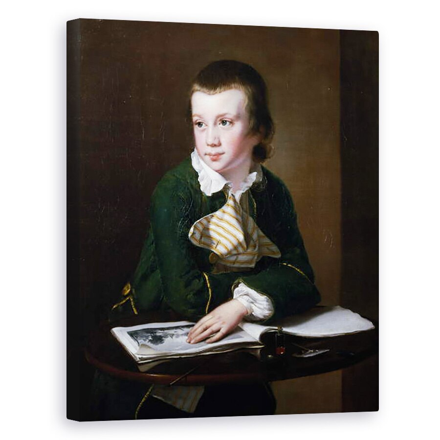 Tablou canvas - Joseph Wright of Derby - Portret De Revd William Rastall Ca Un Baiat, 40 x 50 cm