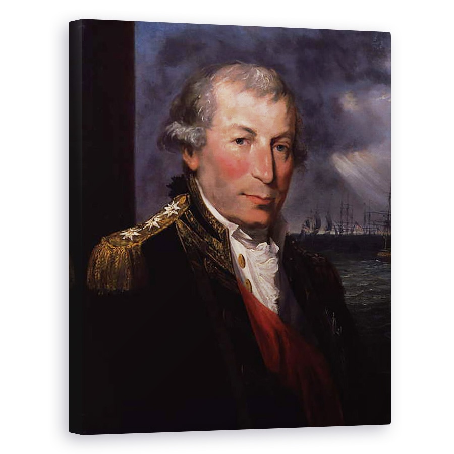 Tablou canvas - Lemuel Francis Abbott - Portretul lui John Jervis, 80 x 100 cm