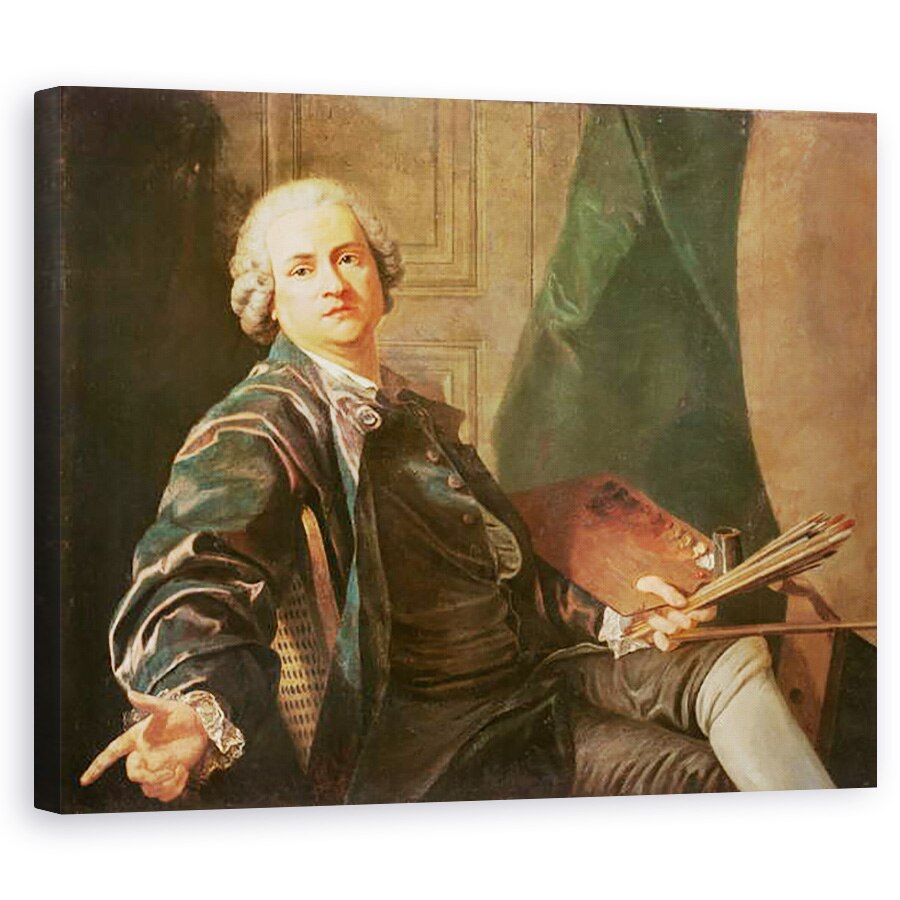 Tablou canvas - Louis Michel van Loo - Autoportret, 40 x 50 cm