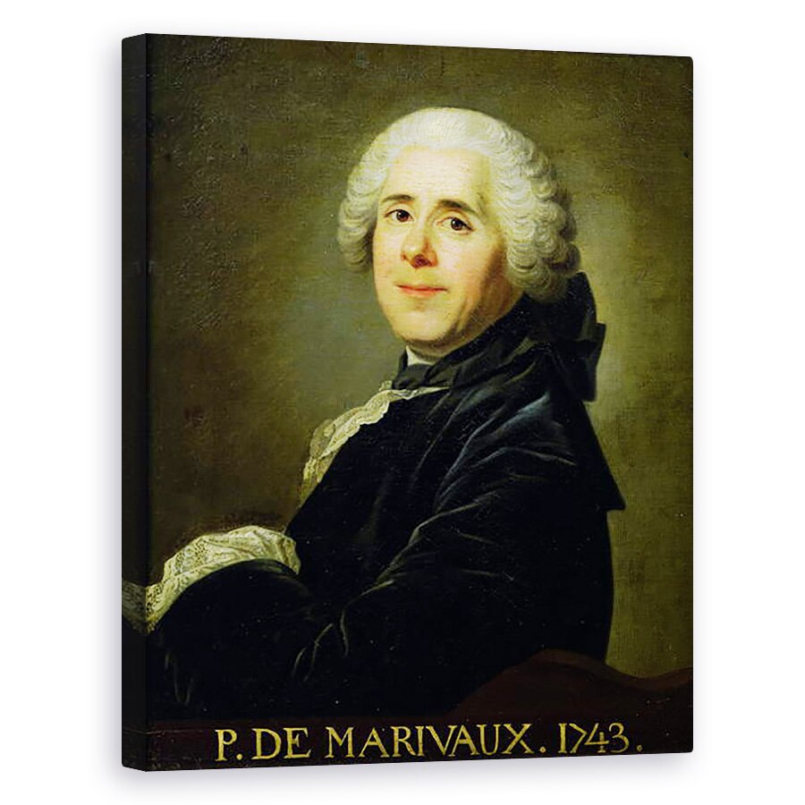 Tablou canvas - Louis Michel van Loo - Portretul lui Pierre Carlet de Chamblain de Marivaux 1688-1763 1743, 60 x 75 cm