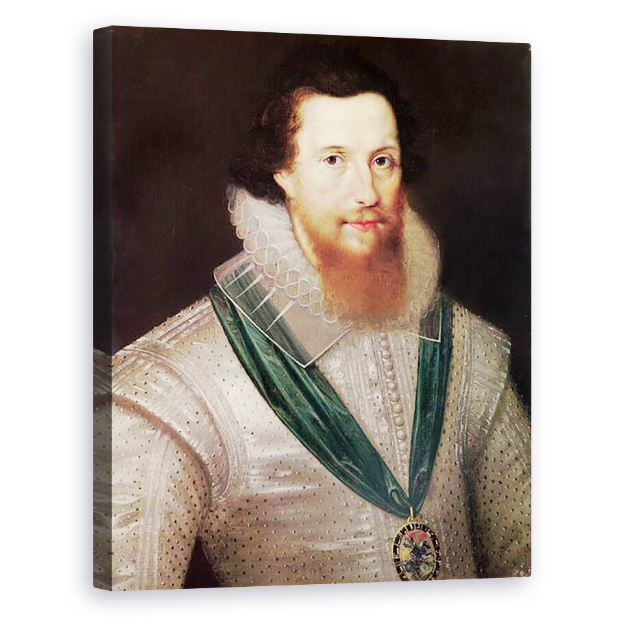 Tablou canvas - Marcus Gheeraerts the Younger - Portretul lui Robert Devereux 1566-1601 c.1596, 60 x 75 cm