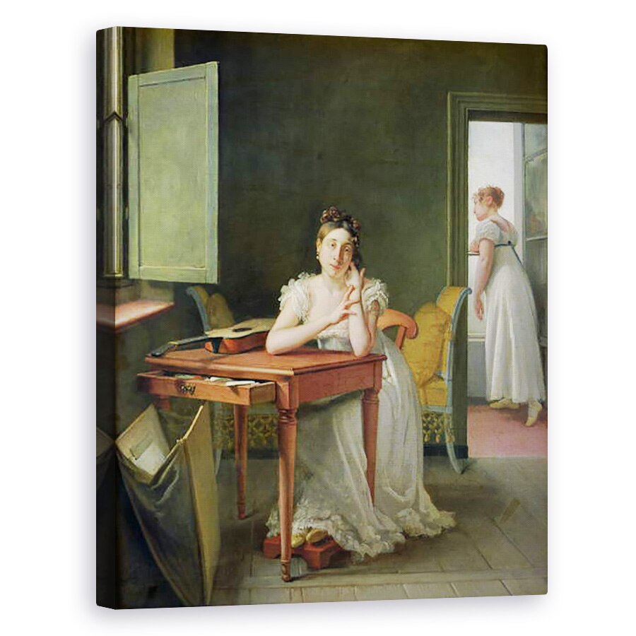 Tablou canvas - Martin Drolling - Portretul lui Marceline Desbordes-Valmore 1786-1859, 40 x 50 cm