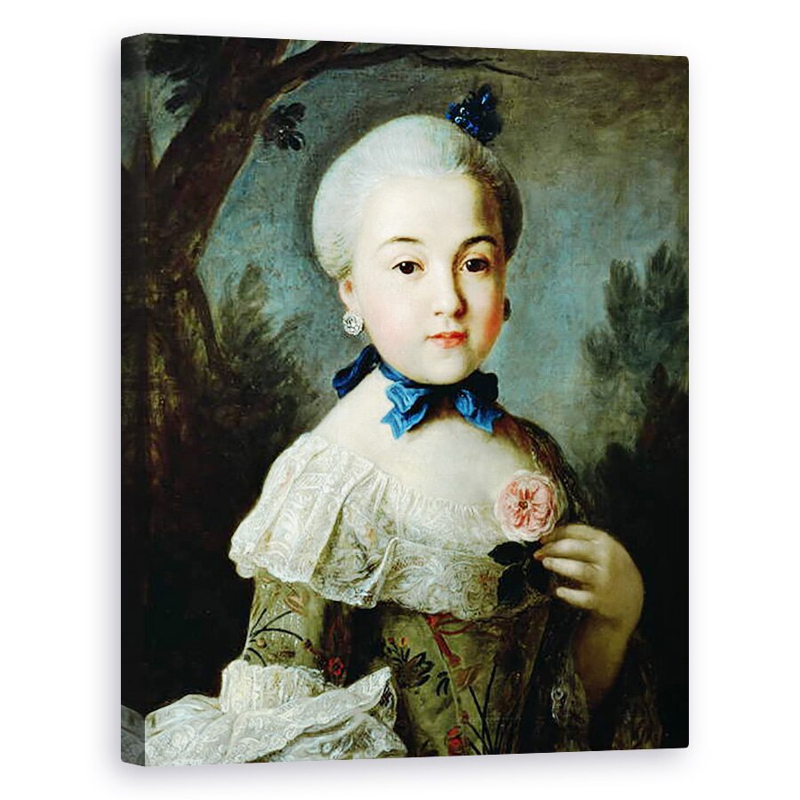 Tablou canvas - Nathaniel Dance-Holland - Portretul Printesei Charlotte Sophia 1744-1818, sotia regelui George al III-lea, 40 x 50 cm