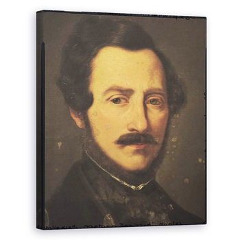 Tablou canvas - Scoala Italiana - Portret De Gaetano Donizetti 1797-1848, 40 x 50 cm Tablou canvas - Scoala Italiana - Portret De Gaetano Donizetti 1797-1848, 40 x 50 cm