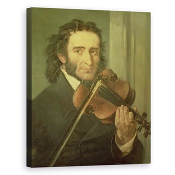 Tablou canvas - Scoala Italiana - Portretul lui Niccolo Paganini 1782-1840, 80 x 100 cm Tablou canvas - Scoala Italiana - Portretul lui Niccolo Paganini 1782-1840, 80 x 100 cm