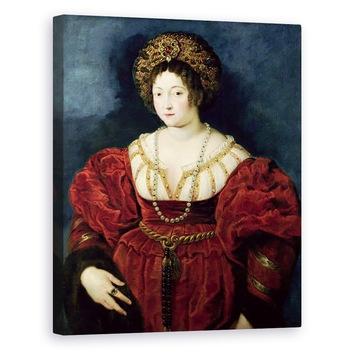 Tablou canvas - Peter Paul Rubens - Portret postum al Isabellei dEste, Marchiza de Mantua 1474-1539, 60 x 75 cm Tablou canvas - Peter Paul Rubens - Portret postum al Isabellei dEste, Marchiza de Mantua 1474-1539, 60 x 75 cm