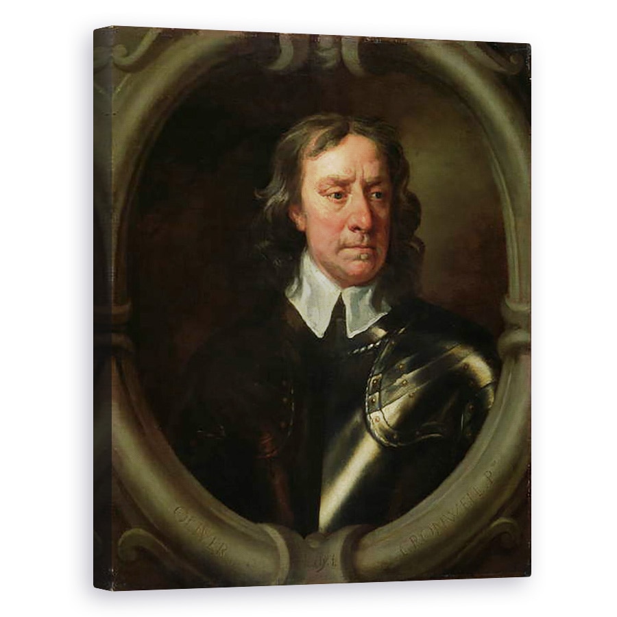 Tablou canvas - Peter Lely - Portretul lui Oliver Cromwell, 40 x 50 cm