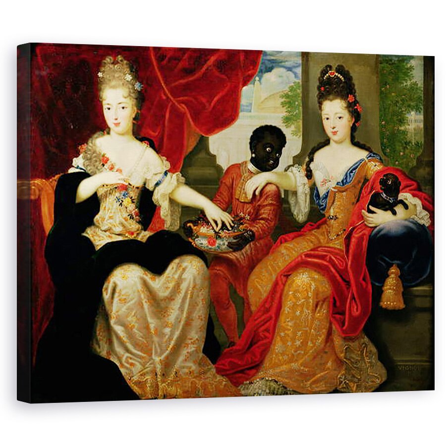 Tablou canvas - Philippe Vignon - Portretul lui Francoise-Marie de Bourbon 1677-1749 si Louise-Francoise de Bourbon 1673-1743, 60 x 75 cm
