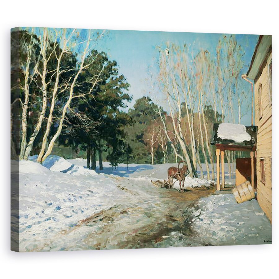 Tablou canvas - Isaak Ilyich Levitan - Martie, 80 x 100 cm