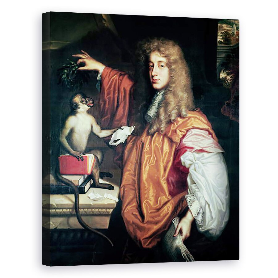Tablou canvas - Jacob Huysmans - John Wilmot 1647-80 al doilea conte de Rochester, 80 x 100 cm