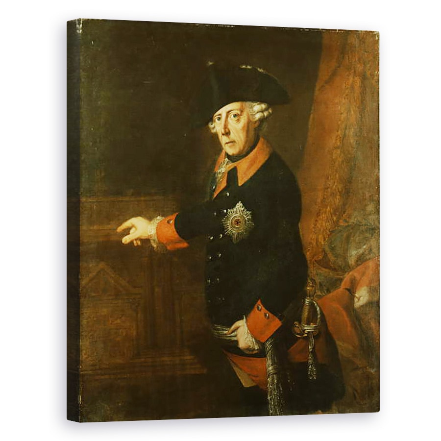 Tablou canvas - J.H.C. Franke - Frederic al II-lea cel Mare al Prusiei II, 80 x 100 cm