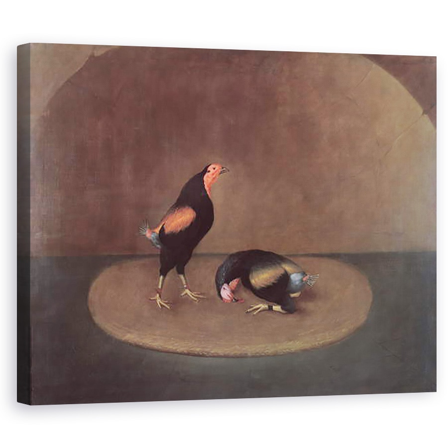 Tablou canvas - J. Francis Sartorius - Cockfighters, 40 x 50 cm