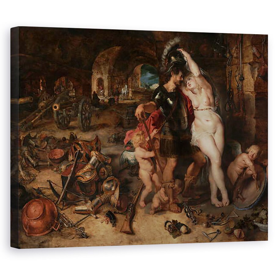 Tablou canvas - Jan Brueghel - intoarcerea din razboi - Marte Dezarmat de Venus, 80 x 100 cm