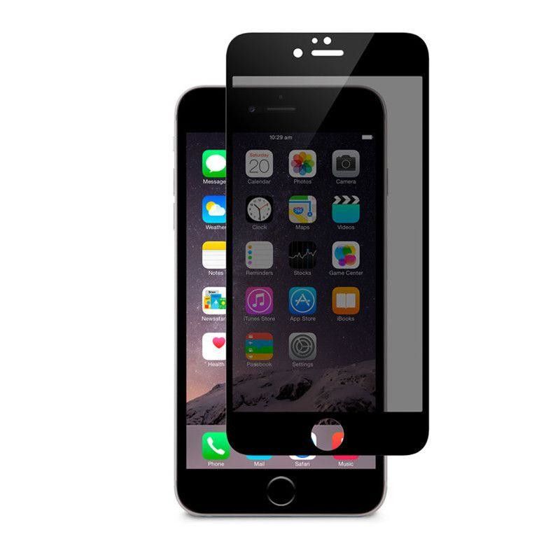 Folie sticla iPhone 8Plus Tempered Glass, Anti-Spionaj, Privata, Privacy, 5D/6D, Lipici pe toata suprafata