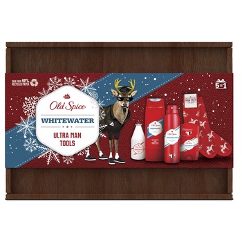 Set cadou Old Spice Whitewater: Deodorant spray 150 ml, Deodorant stick 50 ml, Gel de dus 250 ml, After Shave 100 ml Set cadou Old Spice Whitewater: Deodorant spray 150 ml, Deodorant stick 50 ml, Gel de dus 250 ml, After Shave 100 ml
