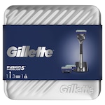 Set cadou Gillette: Aparat de ras Fusion5 Proglide + 2 rezerve + suport aparat de ras + Trusa metalica