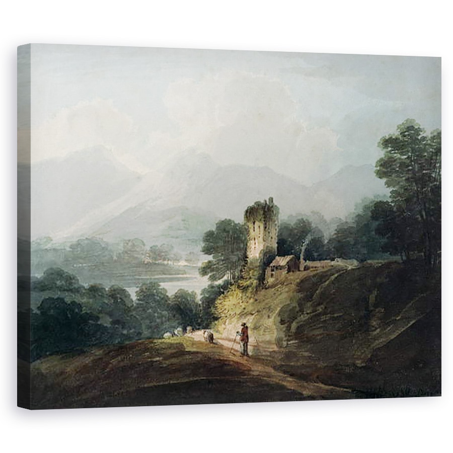 Tablou canvas - James Bayes - Castelul Ross, Killarney, 40 x 50 cm